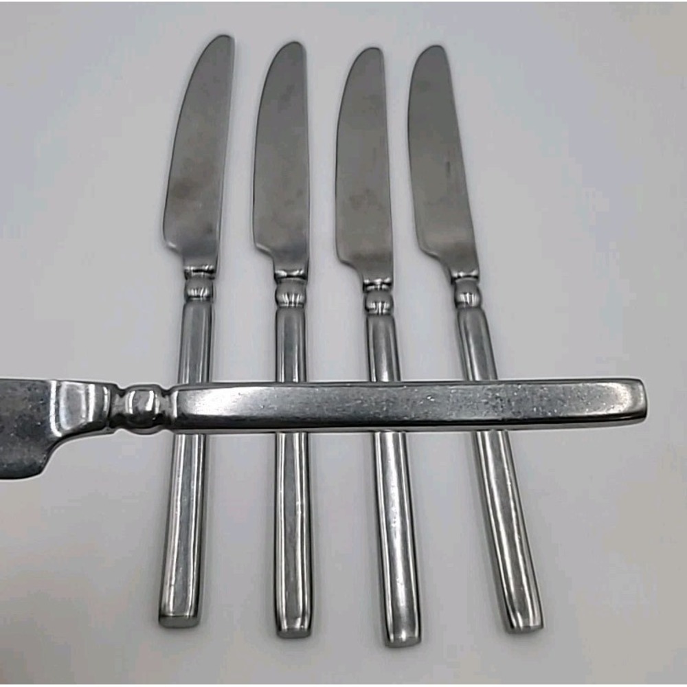 5pc Hampton Silversmiths Dominique-Mirror  Dinner Knives‎